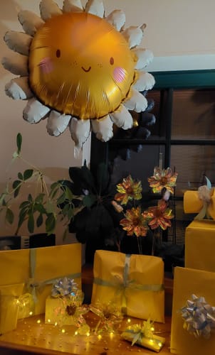 Kundenfoto: Folienballon Blümchen