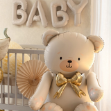 Folienballon Girlande "BABY" Hellbeige Matt -hey-Party.de- Folienballons -#Variante_
