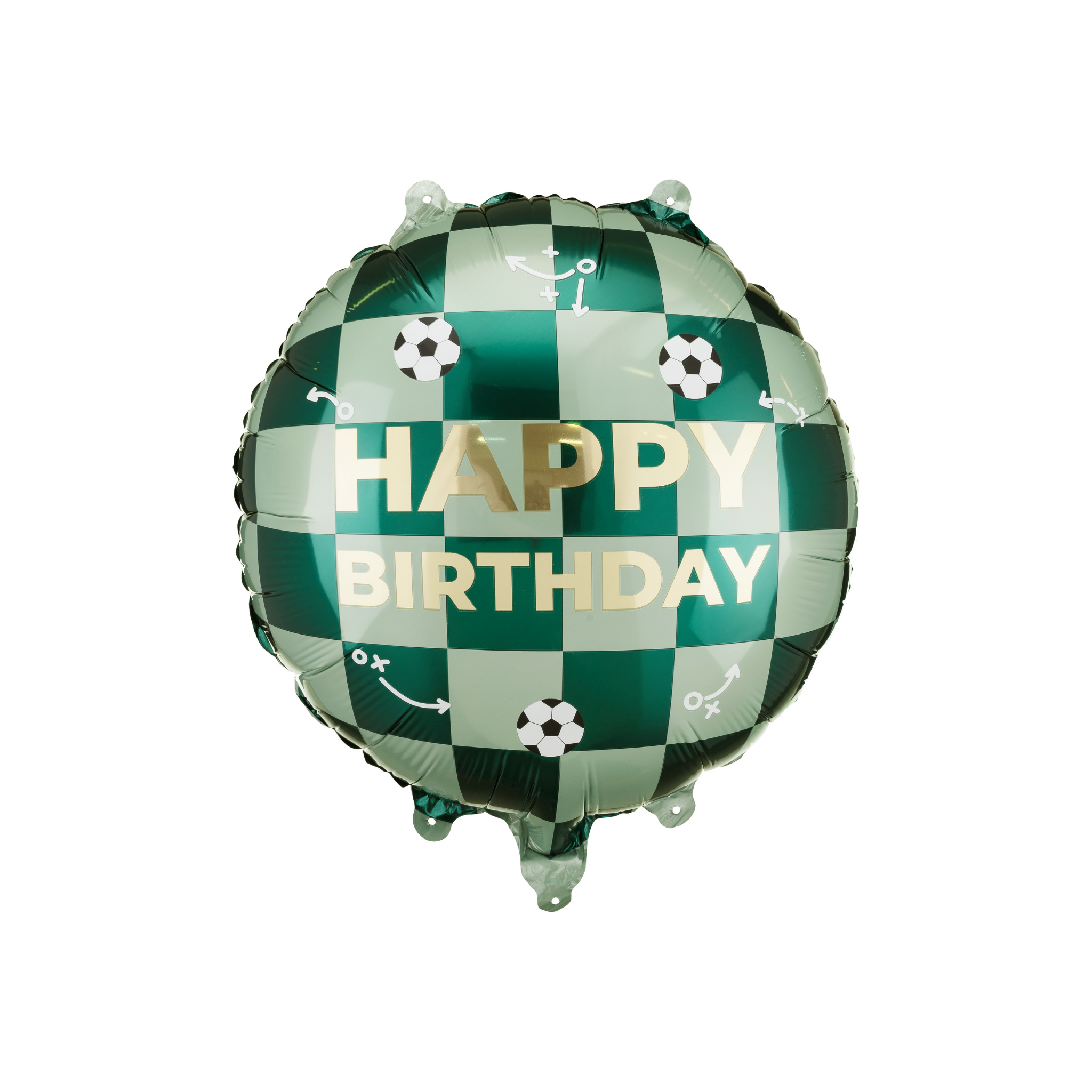 Folienballon Happy Birthday Fussball rund -hey-Party.de- Folienballons -#Variante_