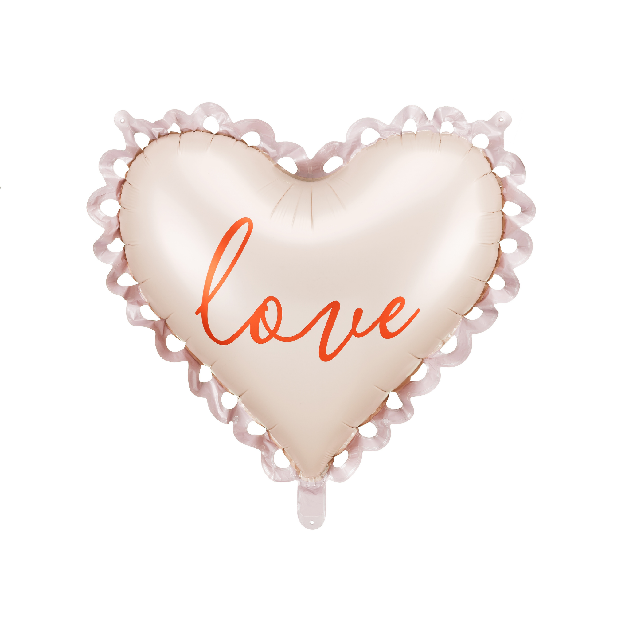 Folienballon Herz "Love" Beige -hey-Party.de- Folienballons -#Variante_