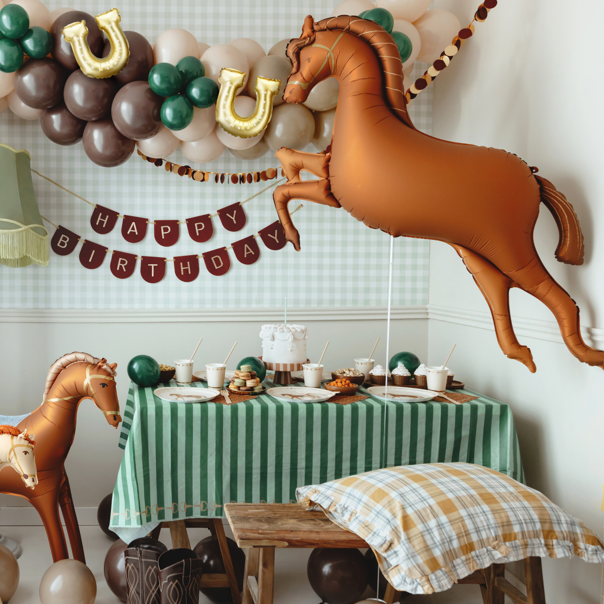 Folienballon Pferd Braun -hey-Party.de- Folienballons -#Variante_