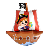 Folienballon Piratenschiff Kids, 65 x 94 cm