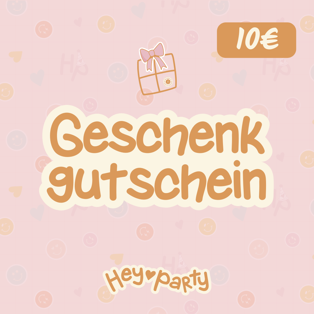 Geschenkgutschein -hey-Party.de- Geschenkgutschein -#Summe_ 10 EUR