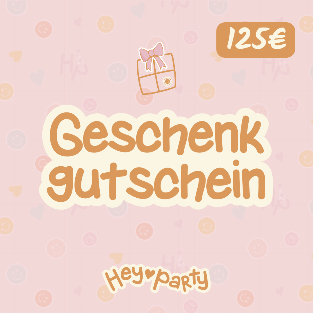 Geschenkgutschein -hey-Party.de- Geschenkgutschein -#Summe_ 125 EUR