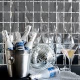 Partyvorhang Quadrate Silber -hey-Party.de- Vorhänge -#Variante_