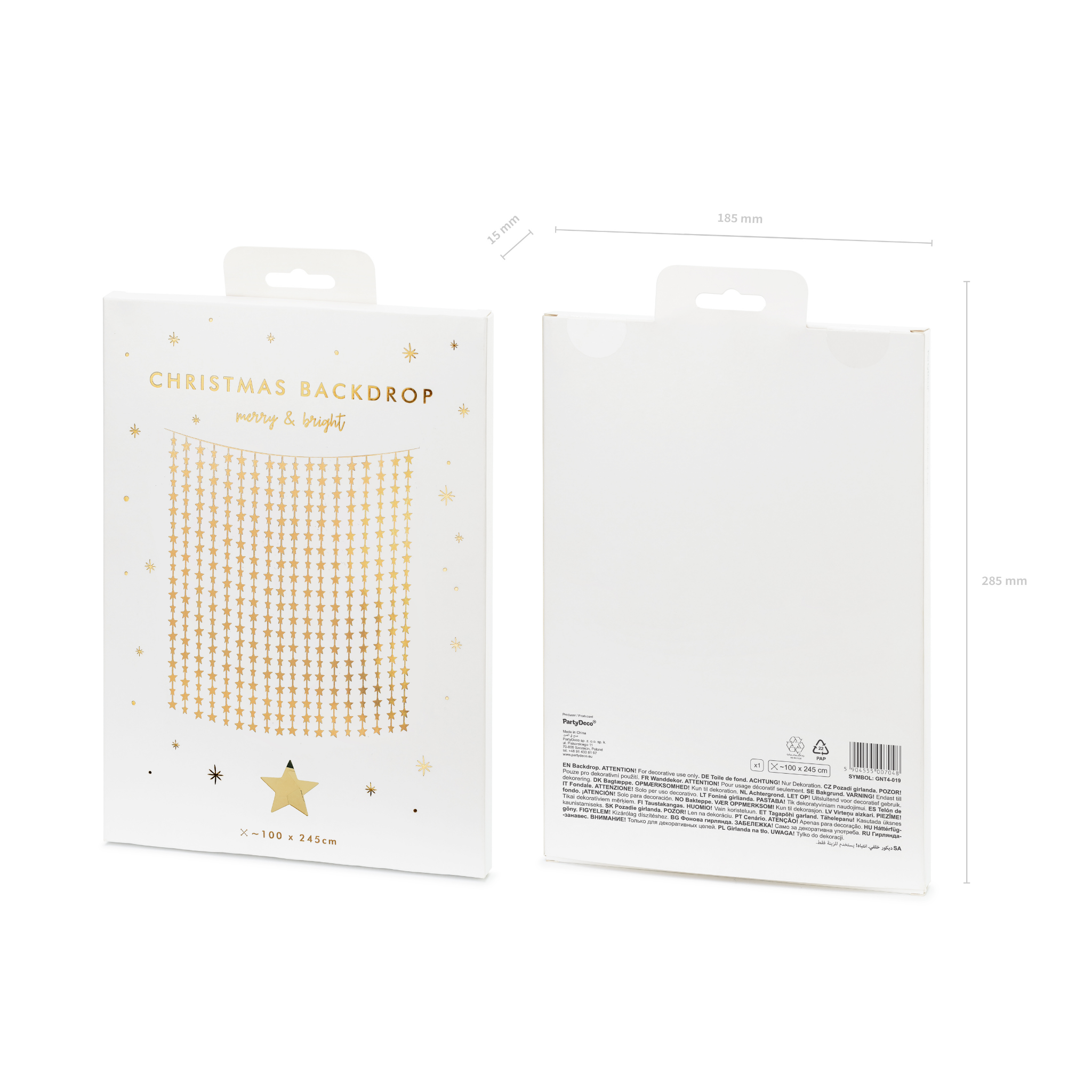 Partyvorhang Sterne Gold -hey-Party.de- Vorhänge -#Variante_