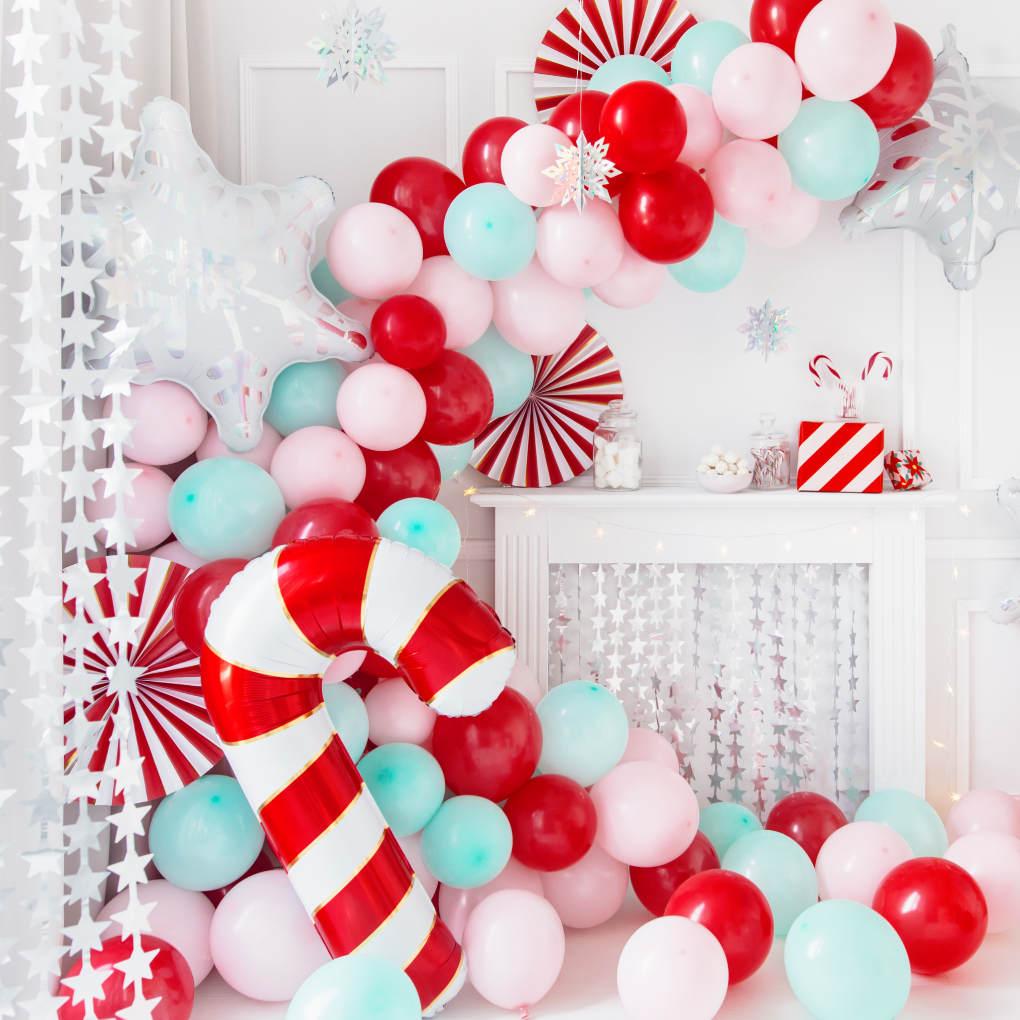 Partyvorhang Sterne Silber -hey-Party.de- Vorhänge -#Variante_