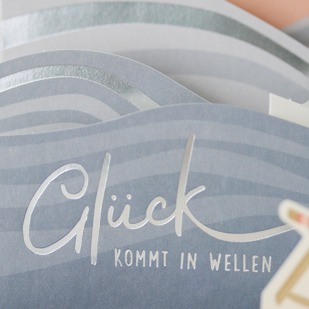 Pop-Up-Karte "Glück" Doppelkarte Quadratisch -hey-Party.de- Pop-up Karten -#Variante_