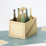 Pop-Up-Karte "Happy Beersday" Doppelkarte Quadratisch -hey-Party.de- Pop-up Karten -#Variante_