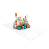 Pop-Up-Karte "Happy Birthday" Geschenke Doppelkarte Quadratisch -hey-Party.de- Pop-up Karten -#Variante_