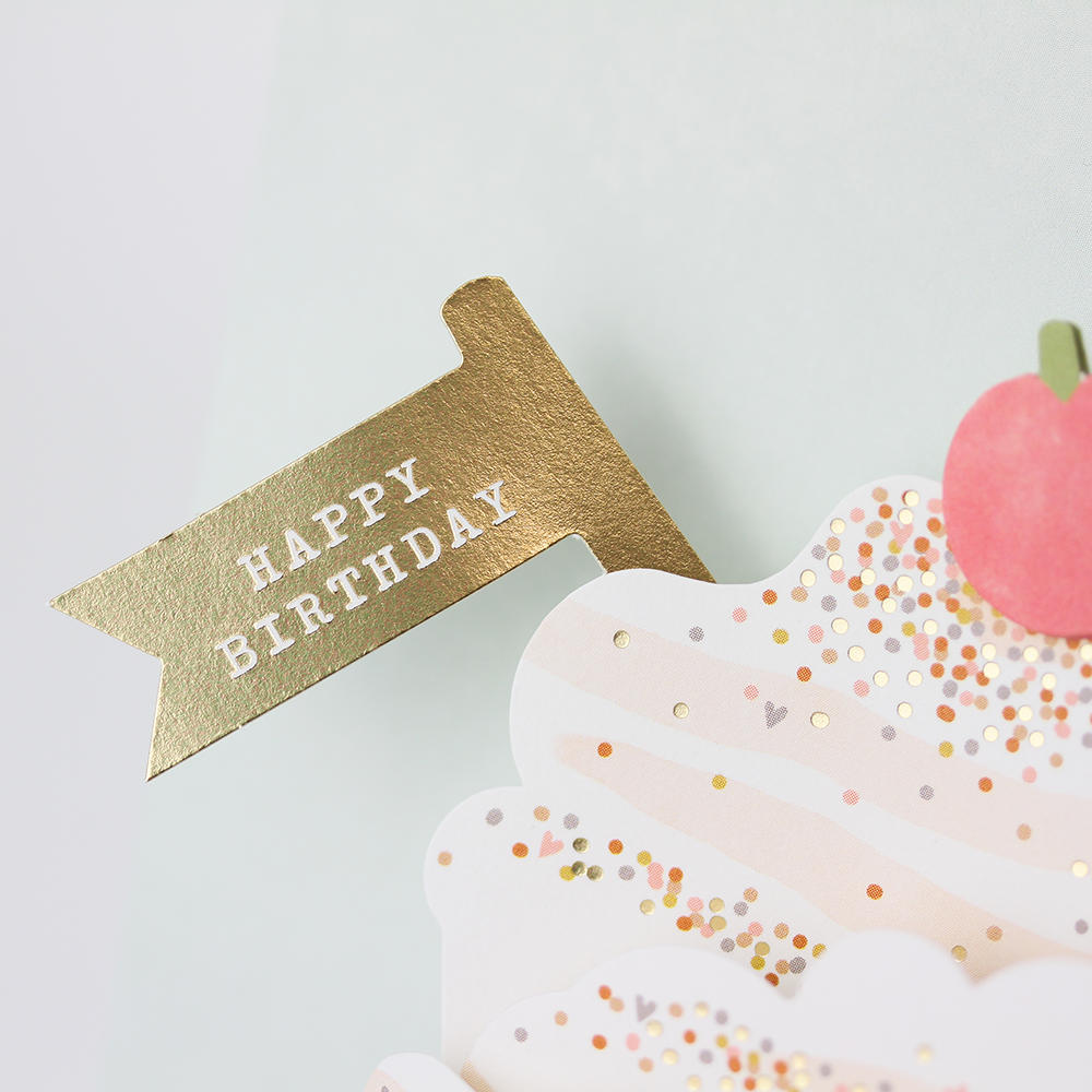 Pop-Up-Karte "Süße Geburtstagsgrüße" Doppelkarte Quadratisch -hey-Party.de- Pop-up Karten -#Variante_