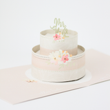 Pop-Up Karte "Zur Hochzeit" Torte Doppelkarte Quadratisch -hey-Party.de- Pop-up Karten -#Variante_