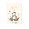 Music card "Birthday Chill Mode" sloth