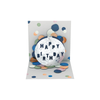 Pop-Up Card "Happy Birthday" Circles Double Card Square