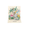 Pop-Up Card "Let's celebrate you..." Wild Animals Double Card Square