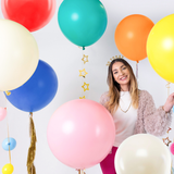 Riesenballon 60 cm Blau -hey-Party.de- Latexballons -#Variante_