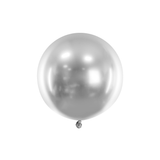 Riesenballon 60 cm Glossy Silber -hey-Party.de- Latexballons -#Variante_