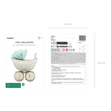 Stehender Folienballon Kinderwagen -hey-Party.de- Folienballons -#Variante_