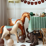 Stehender Folienluftballon Pferd Beige -hey-Party.de- Folienballons -#Variante_